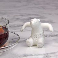 [ Silicon Animal tea strainer Polar Bear 1 pieces ] animal tea in the fuser / tea strainer / Animal Museum cafe N3