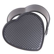 docooler Set of Three Springform Pans Cake Bake Mould Mold Bakeware with Removable Bottom Round Heart Square Shape... N5