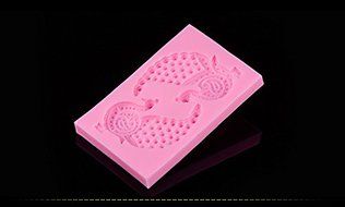 AnnyMart&reg; Silicone Embossing Mold Peacock Fondant Cake Mould Sugar Craft Decorating Molds (Peacock) N2