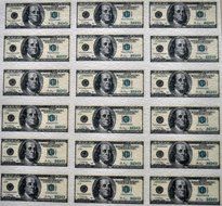 Edible Wafer Mini 100 Dollar Bills ~ BUY TWO GET THIRD FREE! N2