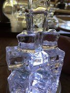 60 PCS Crystal Clear Acrylic Ice Cubes Square Shape, for Photography Props or Home And Kitchen Decoration.By Sunrise...