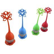 JLHua Lotus Flower Loose Leaf long-handled Tea Infuser Best Tea Scoop Strainer N8