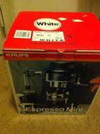 Krups Espresso Mini 963 White Electric Cappuccino Espresso Coffee Maker Machine 800 Watts N2