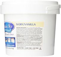 Satin Ice Black/Vanilla Rolled Fondant, 5 lb Tub N6