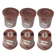 Genenic 3PCS Percolator Reusable Stainless Mesh K-Cup Solo Single Cup Coffee Filter Capsule N3