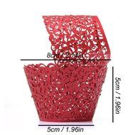 UNIQLED Filigree Artistic Bake Cake Paper Cups Little Vine Lace Laser Cut Liner Cupcake Wrappers Baking Cup Muffin... N12