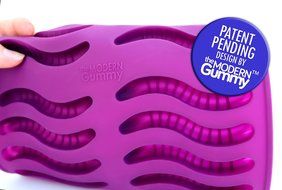 NEW PURE LFGB Grade Silicone Gummy Worm Mold by The Modern Gummy + Dropper + RECIPE PDF | No Plastic Fillers,... N3