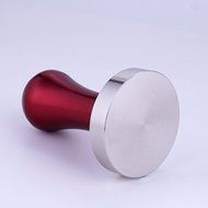Love The Worder Flat Base Stainless Steel Coffee Tamper Machine Espresso Tamper (Red) N15