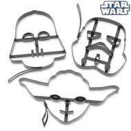 Star Wars Pancake Molds, Set of 3 Heroes and Villains: Yoda, Darth Vader, Stormtrooper