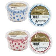 Hanna K. Signature 50 Count Elements Baking Cups, 2", Pink/Blue