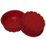 Silikomart Professional Silicone Mold: Scalloped Pie 6-7/8" Diameter, 2-3/8" High