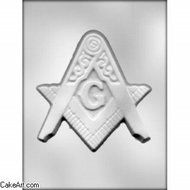 Cake Art - 6" Masonic Emblem Mold (1)