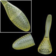 Foxnovo Cute Tadpole Shaped Plastic Teaspoon Tea Strainer Tea Infuser Filter (Random Color) N3