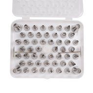 LIHAO 55 Piece Icing Piping Tips Cake Pastry Sugar Craft Decorating Tool Set N3