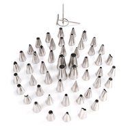 LIHAO 55 Piece Icing Piping Tips Cake Pastry Sugar Craft Decorating Tool Set N4