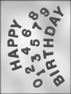 CK Products Happy Birthday Letters with Numbers Chocolate Mold
