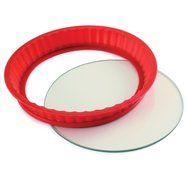 Norpro 3942 Silicone 9-Inch Cheesecake Pan With Glass Base