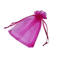 Candy Bag DZT1968 100pcs Organza Wedding Party Decoration Gift Candy Sheer Bags Pouches (Orange) N21