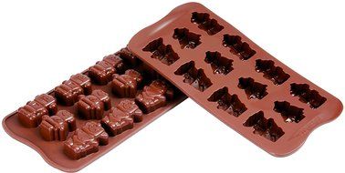 Silikomart Silicone Easy Chocolate Mold, Assorted, Robots N4