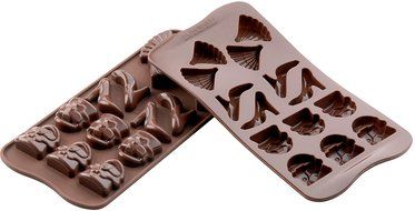 Silikomart Silicone Easy Chocolate Mold, Assorted, Robots N5