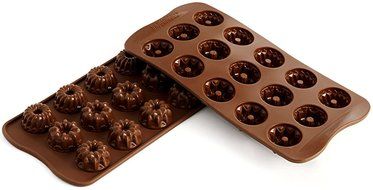 Silikomart Silicone Easy Chocolate Mold, Assorted, Robots N6