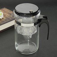 UniversalD&reg; - Glass Gongfu Tea Maker Press Art Cup Teapot with Infuser 500ml N6
