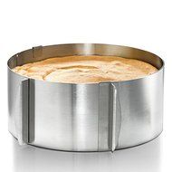 Vking Retractable Stainless Steel Cake Ring Molds Circle Mousse Cake Mould Size Adjustable Diameter Bakeware Cake...