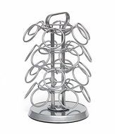 Lipper International 8560G Revolving Coffee Pod Carousel- 4 Tier, Gray