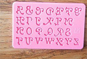 HT BAKEWARE | Set of Alphabets Upper and Lower Case with Numbers Silicone Mol... N2