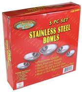 Kitchen Diva: 5 Piece Stainless Steel Mixing Bowls Set N2