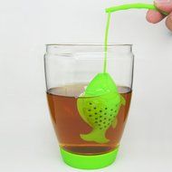 Bangerdei Colorful Fish Fishing Tea Infuser Diffuser Loose Tea Leaf Strainers Random Color