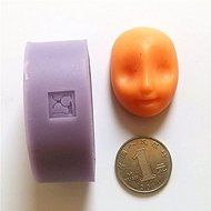 Bluelover 3D Baby Head Silicone Mold Girl Face Fondant Cake Mold N6