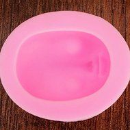 Bluelover 3D Baby Head Silicone Mold Girl Face Fondant Cake Mold N8