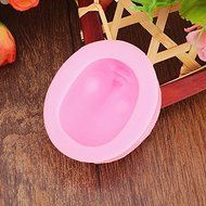 Bluelover 3D Baby Head Silicone Mold Girl Face Fondant Cake Mold N9