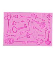Yunko Small Size Key Shape Soft Silicone Fondant Cake Decoration Mold Candy Chocolate Mold