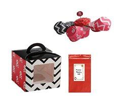 Pirate Cupcake Boxes with Liners and picks (24 Pack) 72 Pieces N2