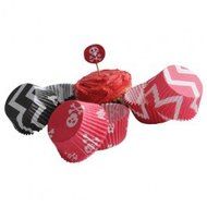 Pirate Cupcake Boxes with Liners and picks (24 Pack) 72 Pieces N3