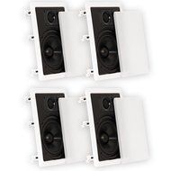 Theater Solutions 6.5 Inch In Wall Home Theater Speakers 720 Watts 2 Pair Pack 2CS6W