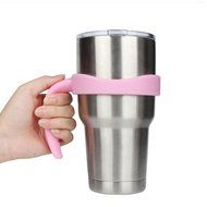 Morecome New 30 Oz Stainless Steel Insulated Tumbler Mug Handle (Purple) N19