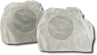 Insignia Simulated Rock Outdoor Speakers (Pair)