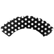 AllyDrew Standard Size Polka Dots Cupcake Wrappers (Set of 20), Orange N17