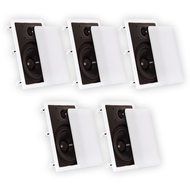 Theater Solutions CS8W In Wall 8" Speakers Surround Sound Home Theater 5 Speaker Set CS8W-5S
