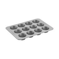 Cake Boss Professional Nonstick Bakeware 12-Cup Muffin Pan, Silver N3