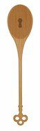 Talisman Designs 1707 Get Real Beech Wood Mixing Spoon, Key Design