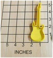 Ibanez Electric Guitar Shaped Fondant Cookie Cutter and Stamp #1037 N2