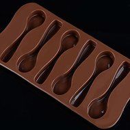 Y&amp;XL&amp;H DIY Silicone Spoon Cake Mold Chocolate Mold Random Color N2
