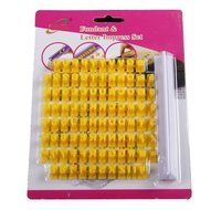 82 Pcs Plastic Alphabet Number Letter Biscuit Fondant Cake Cookie Stamp Impress Embosser Cutter mold