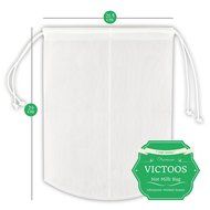Victoos Best Nut Milk Bag - Large Reusable Almond Milk Bags - Food Grade Nylon Mesh Strainer - Yogurt and Cheese... N7