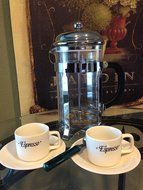 Evviva French Press with Sleek Stainless Coffee Scoop N4