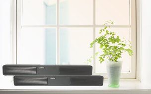 Wooden Mini TV Soundbar, LONPOO 800B 20W Bluetooth Sound bar Subwoofer with Touch Pannel USB AUX(Black) N10